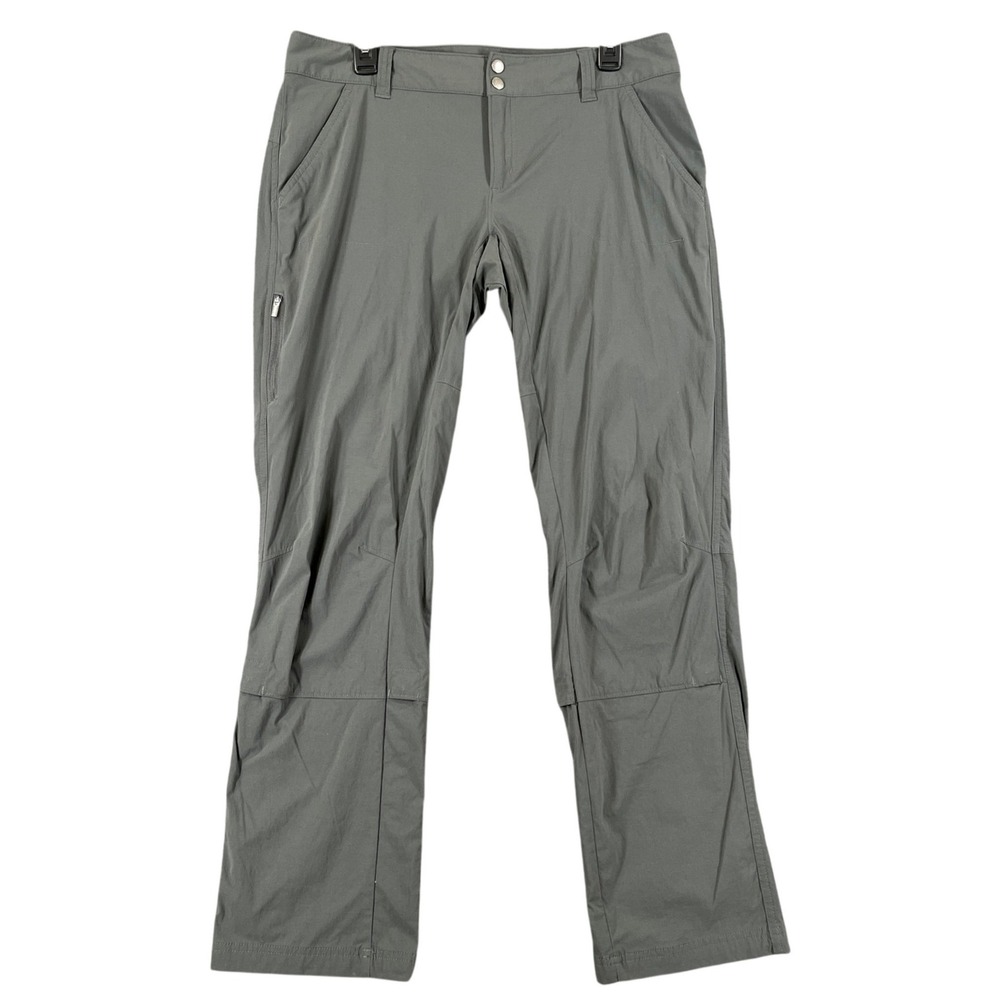 Columbia Omni Shield Hiking Pants Womens 12 Gray Water Repellent Trail